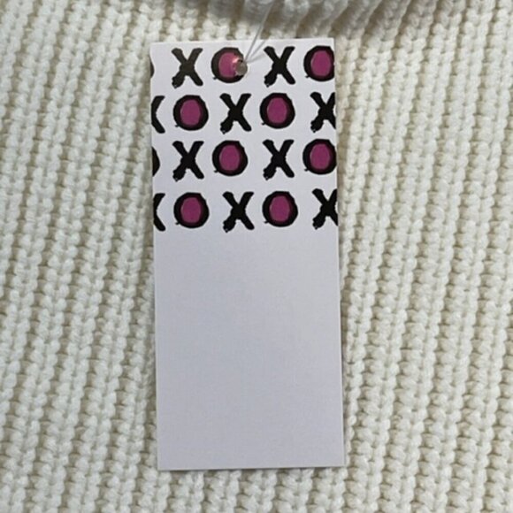 Kerri Rosenthal Anthropology NWT Pullover White Sweater Stitch Smiley Sun Large - Picture 7 of 10